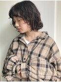 無造作パーマ_顔まわりレイヤーボブ_活性ケラチン_ミニボブ