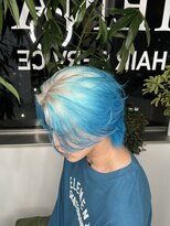 イエナ 渋谷(IENA)&nbsp;ルーツカラーデザインカラーホワイトカラーダブルカラーブリーチ