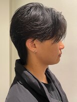 アンサー 渋谷(ANSWER)&nbsp;スッキリめセンターパートフェザーパーマ毛流れニュアンス