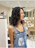 ロング/ミディアム/ウェーブ/やわらかウェーブ/抜け感スタイル