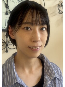 ヘアージン 野々市(hair Jin) グラデーションボブ＋耳掛け
