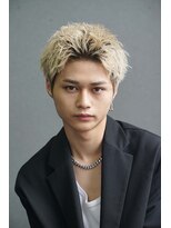 シエンブルー(CIEN blue) スパイキーショートブリーチカラー#浜松駅#メンズ#カット#パーマ