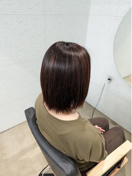 ビーヒアナウ N゜03 金沢駅西店(BE HERE NOW) 髪質改善縮毛矯正/ナチュラル矯正/艶髪/ミディアム/くびれボブ