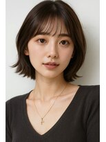 サードバイローラン(THiRD by ROULAND)&nbsp;【THiRD】オリーブグレークラゲヘアーココアベージュ