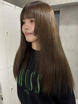 スウィープ(sweep) オリーブベージュ/ブリーチなしダブルカラー/髪質改善