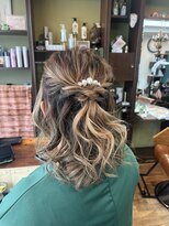 ロータスヘアーデザイン(Lotus Hair Design)&nbsp;【lotus下枝】ハーフアップ/お呼ばれヘア/結婚式ヘアセット