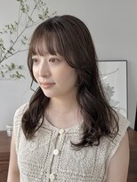 ヘアー アイス 御器所本店(HAIR ICI)&nbsp;透明感髪質改善カラー◎オリーブグレージュ×艶髪レイヤー