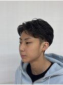 好印象◎刈り上げ毛流れパーマ！ツーブロックで大人マッシュ