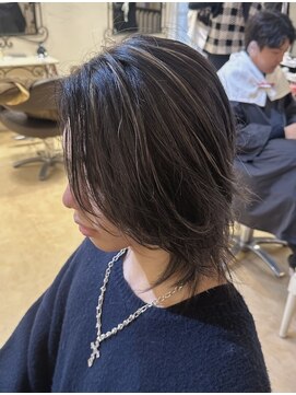 グラマラス GLAMOROUS メンズハイライト×中性ウルフ