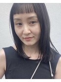 【favori 自由が丘】ショートバング×暗髪ミディアムヘア
