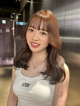 ペレ 原宿(PELE) ワンホンレイヤー/ミルクティーブロンド/ダークブルー/原宿