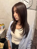 ヴィークス ヘア(vicus hair)&nbsp;ミディアムレイヤー×ココアチョコレート