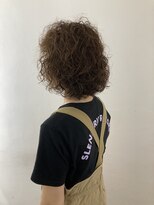 ハロウ&nbsp;岡山ミディアムパーマニュアンスパーマ髪質改善トリートメント