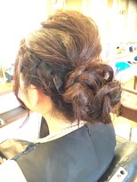 ヘア ラボ トアル(hair labo toaru)&nbsp;柔らか編み込みアップスタイル