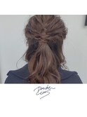 新潟×ヘアアレンジ×ハーフアップ×結婚式アレンジ