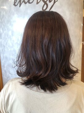 ヘアーズエナジー 守口店(HAIRS energy) 外ハネ赤みブラウン