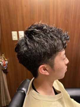 ヒロギンザ 新橋銀座口店(HIRO GINZA) ツーブロック×アイロンパーマ