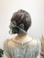 ヘアコレクション アンジュ(Hair collection Unge)&nbsp;ルーズシニヨン　サイドアップアレンジ　＜早朝受付中＞