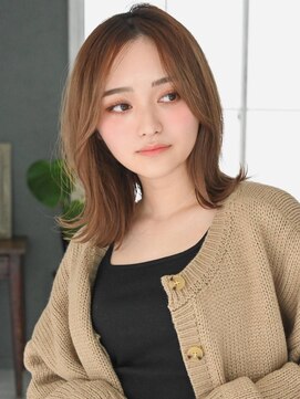Agu Hair フェイスレイヤーがかわいい韓国風セミ L アグ ヘアー ローラ 外旭川店 Agu Hair Laura のヘアカタログ ホットペッパービューティー