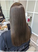 美髪ストレート×上質ブラウン