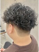 ツイストスパイラルパーマスパイラルパーマ刈り上げメンズヘア