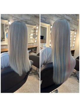 ヘアメイクサロン ゼロ(ZERO) SkyBlue☆Pinkの相性抜群♪推しのColorでモチベUP
