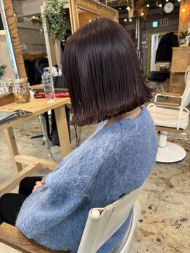 ウィークエンド(WEEKEND) カット+ブリーチなしダブルカラー+トリートメント【¥13800~】