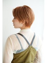 トリッカ 銀座(tricca)&nbsp;丸みショート/ひし形ショート/小顔カット/アプリコットカラー