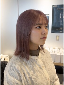 ヘアーエスクールシーユー 枚方T-SITE店(hair S.COEUR×Cu) ピンクベージュ/ピンクカラー/ベージュカラー