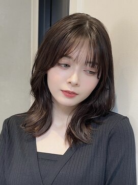 ノイ(noi) 顔周りレイヤーカットくびれヘアミルクティーベージュカラー