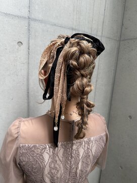 レオニード 表参道(LEONID) 岡田≫ポニーテールアレンジ