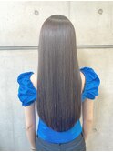 艶ロンググレージュ/大人艶ロング/ロングヘア/髪質改善