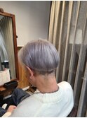 透明感カラー★ダブルカラーブリーチグレージュアッシュ