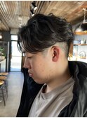 テーパーフェードナチュラルパーマ
