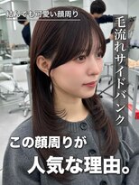 アマトウキョウ アユンチェ(AMA TOKYO×AYUNCHE) 前髪顔まわり韓国ヘアレイヤーカットサイドバンク2wayバンク韓国