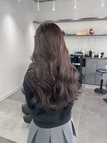 トーン(tone)&nbsp;ブリーチなしピンクブラウン×韓国風レイヤーカット