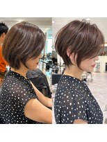 バンプ ギンザ(BUMP GINZA)&nbsp;30代40代50代絶壁解消ひし形小顔前下がりショートボブ【NAYU】