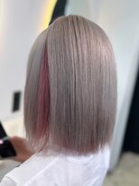 ラピス 福岡天神店(Lapis)&nbsp;シルバー/ミニボブチェリーブラウンホワイトグレージュ