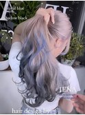デザインカラーケアブリーチダブルカラー水色カラーペールブルー