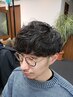 OPEN記念【男性限定】カット+ヘッドスパ+クレンジング+眉カット ￥6600