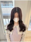 ［rena］顔まわりカット×ラベンダーピンク