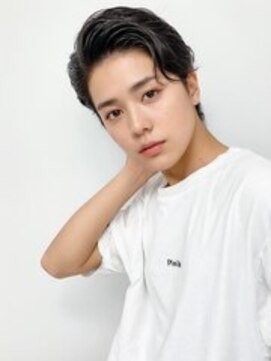 エル 渋谷(L) 爽やか◎アップバング黒髪ショート