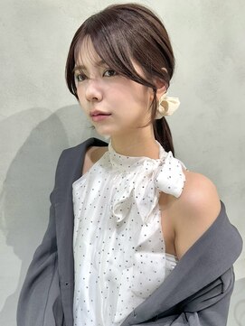 ナナローネス(nana loness) 顔まわりカット　前髪カット　レイヤーカット　韓国ヘア