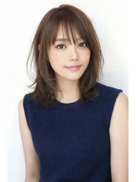 ソレイユ(Soleil) ひし形/オフィス/20代/30代/40代/くびれミディアム/シャギー