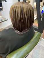 ノッポサン(Noppo3)&nbsp;アンブレラカラー ショート ブリーチ ハイトーンベージュ