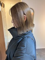 ワット(W)&nbsp;【W】小林 透明感ベージュ/切りっぱなしボブ