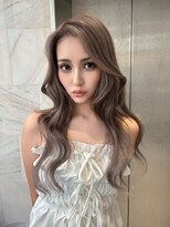 リリー(Lilley)&nbsp;【稲永麻衣】レイヤーカット+顔周りカット+グレージュ+韓国ヘア
