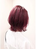 mowen南堀江xくびれショートxウェットヘアx透け感ブロンドカラー