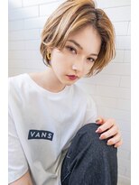 クラン(clan)&nbsp;前下がりボブ/モテ髪カタログ/小顔に見せるヘア/前髪カット