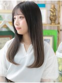 大人かわいいネオシースルーバング黒髪ロングc5大宮20代30代40代